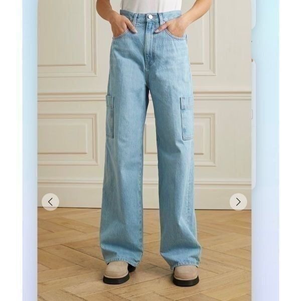 NWT FRAME wide leg high rise jeans