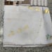 Houseful Christmas Santa Reindeer Sled White Gold Metallic Foil Shower Curtain