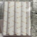 Houseful Christmas Santa Reindeer Sled White Gold Metallic Foil Shower Curtain