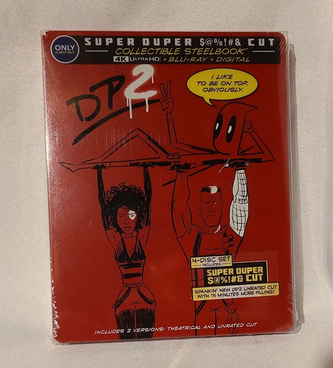 Deadpool 2 4K Ultra HD Blu-Ray Digital Steelbook 4 Disc Set