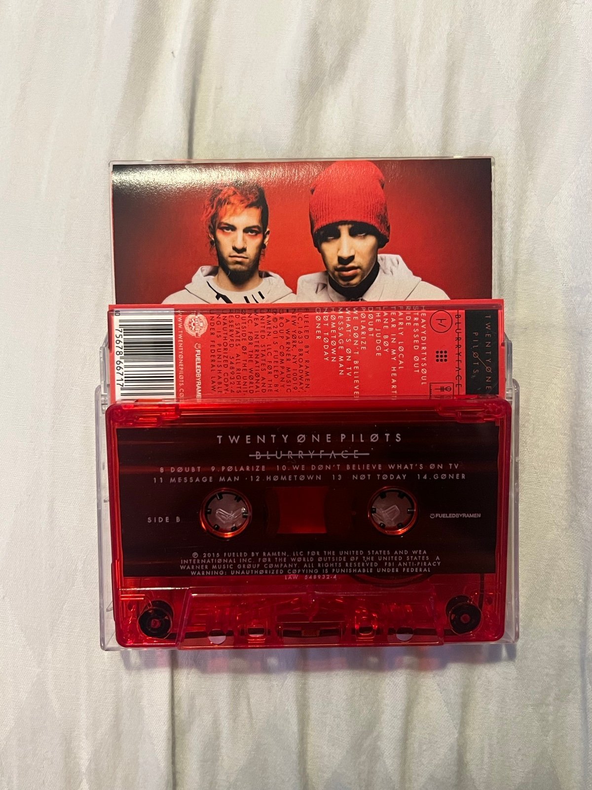 RARE blurryface twenty one pilots cassette tape