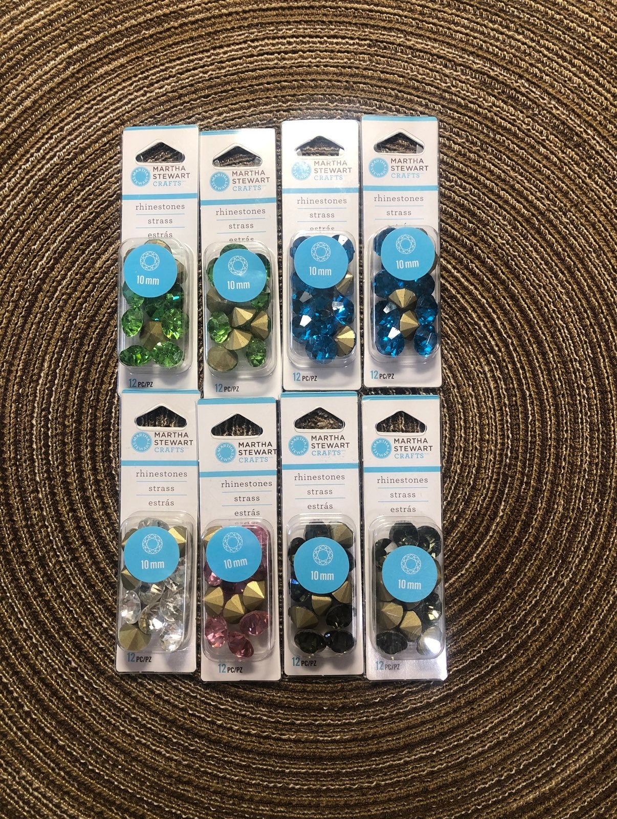 Martha Jewelry Rhinestones 10mm Round