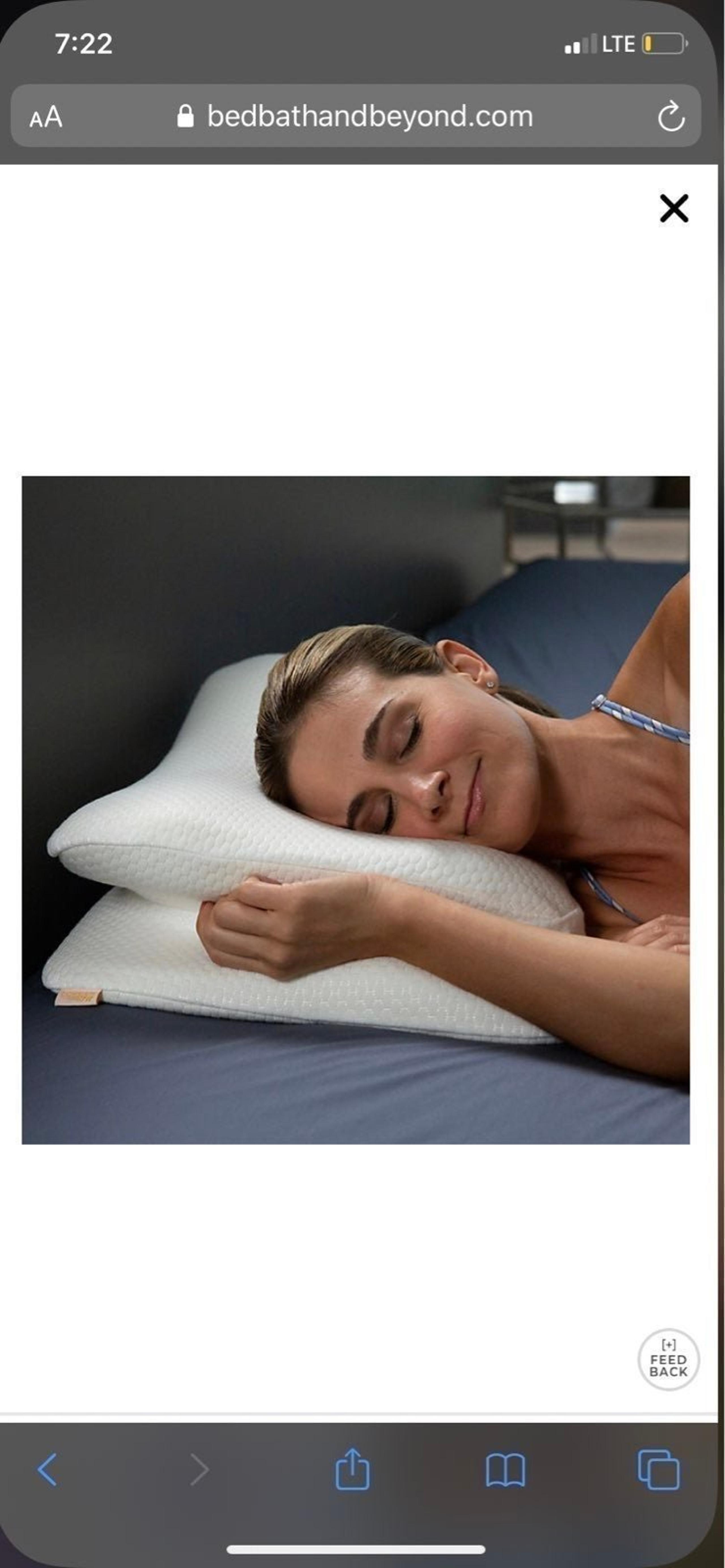 Copper Fit Angel Side Sleeper Pillow