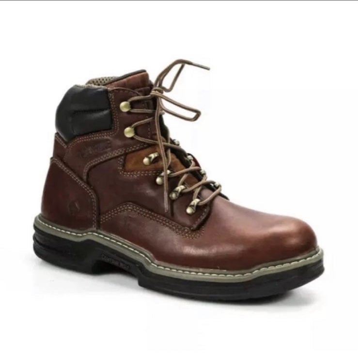 170 Wolverine STEEL TOE leather Raider 6” contour welt work Boots