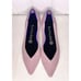 Rothy’s The Point Slip On Light Pink Ballet Flat Shoes Birdseye Ecru Size 7