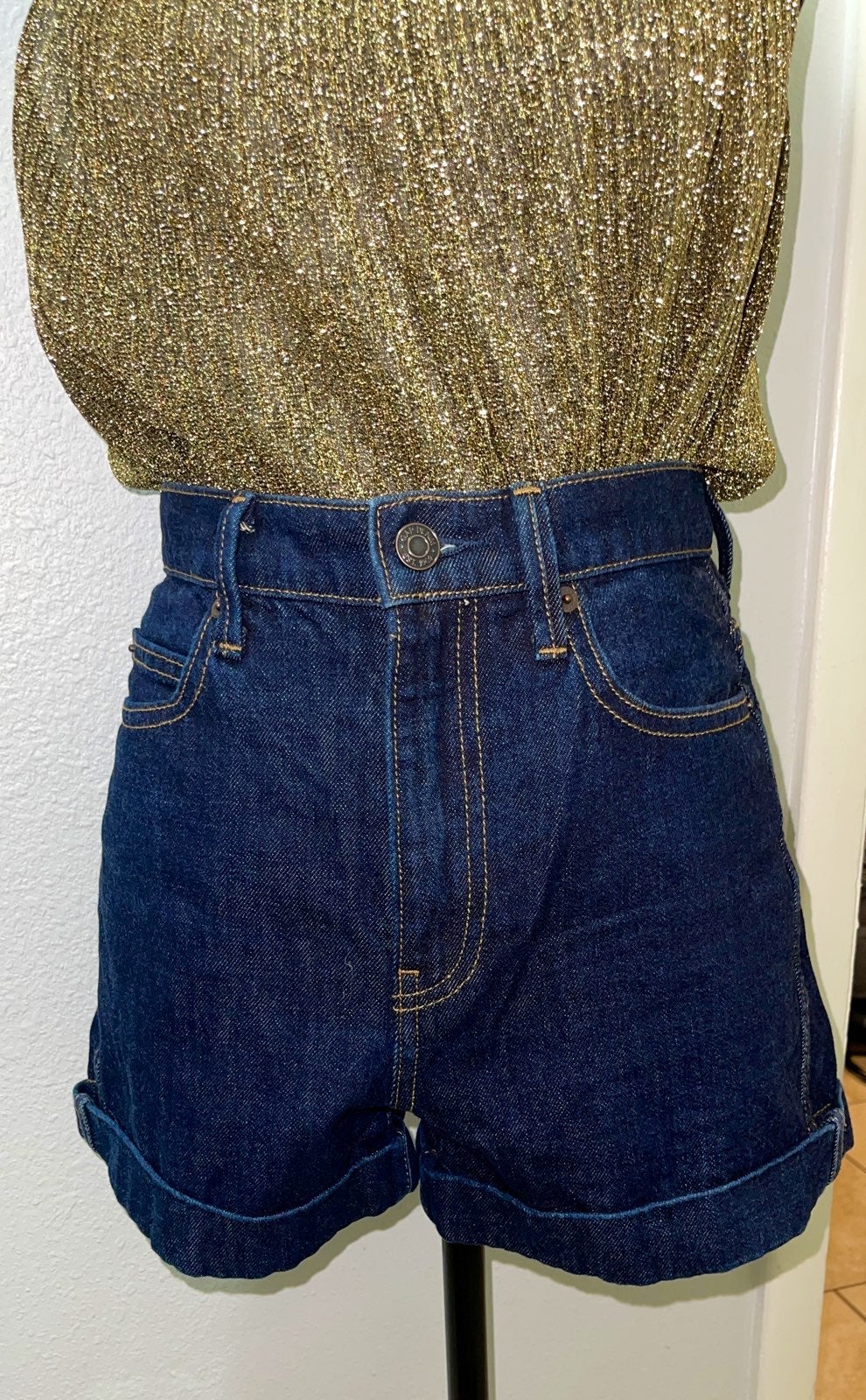 Gap High Rise jean shorts