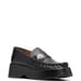 GANNI Crystal-embellished leather flatform loafers
