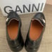 GANNI Crystal-embellished leather flatform loafers