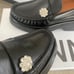 GANNI Crystal-embellished leather flatform loafers