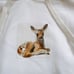 Burberry deer print oversized hoodie women xs