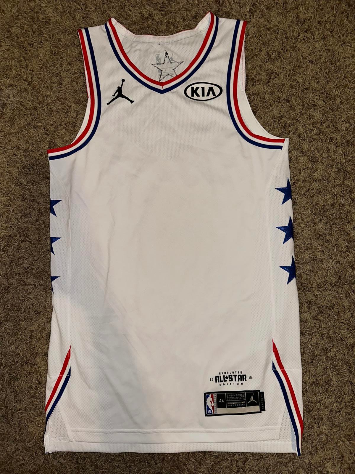 2019 NBA All-Star Game Lebron Team Vaporknit White Jersey Blank NEW 44 +4L