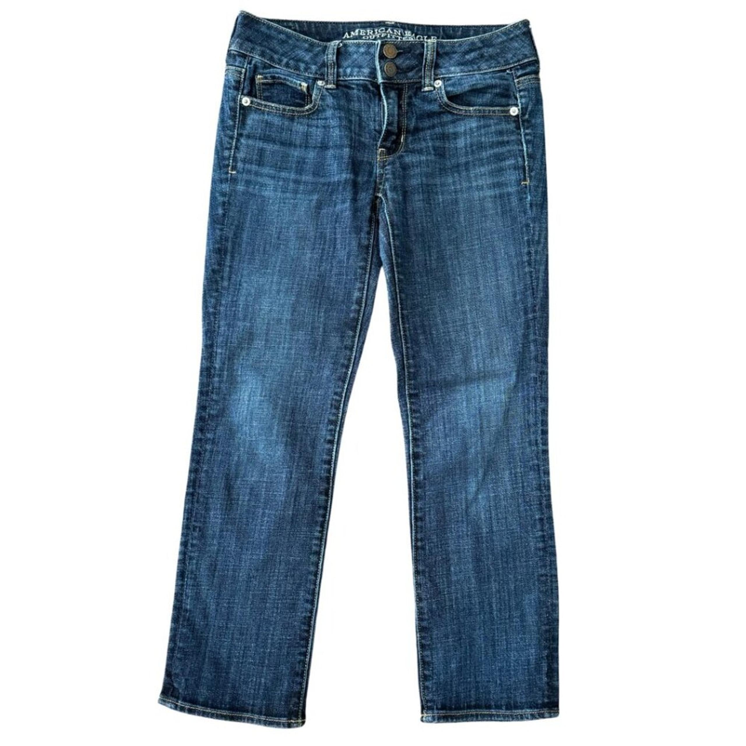 Women's AMERICAN EAGLE OUTFITTERS Artist Crop Denim Cropped Jeans - Size 0