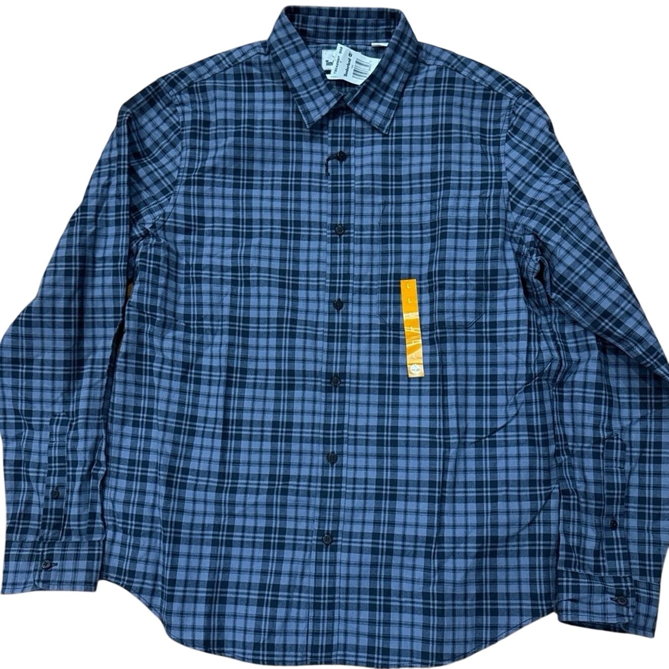 Timberland Midweight Men Crafted Flannel Large Check Shirt