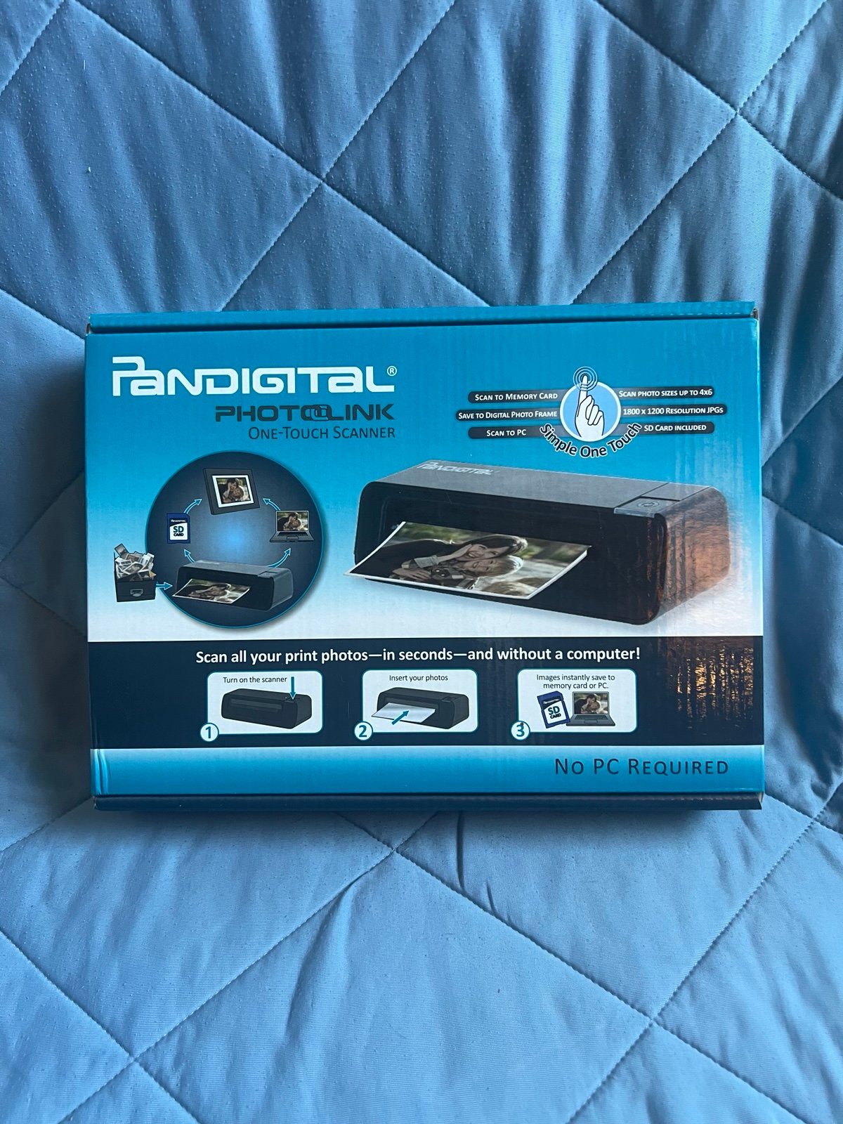 New Pandigital Photolink Model #PANSCN02 One Touch Print Scanner No PC Required