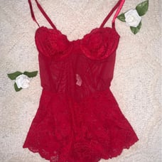 Victoria's Secret Stunning Red Teddy