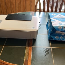 Hp laser jet printer and paper