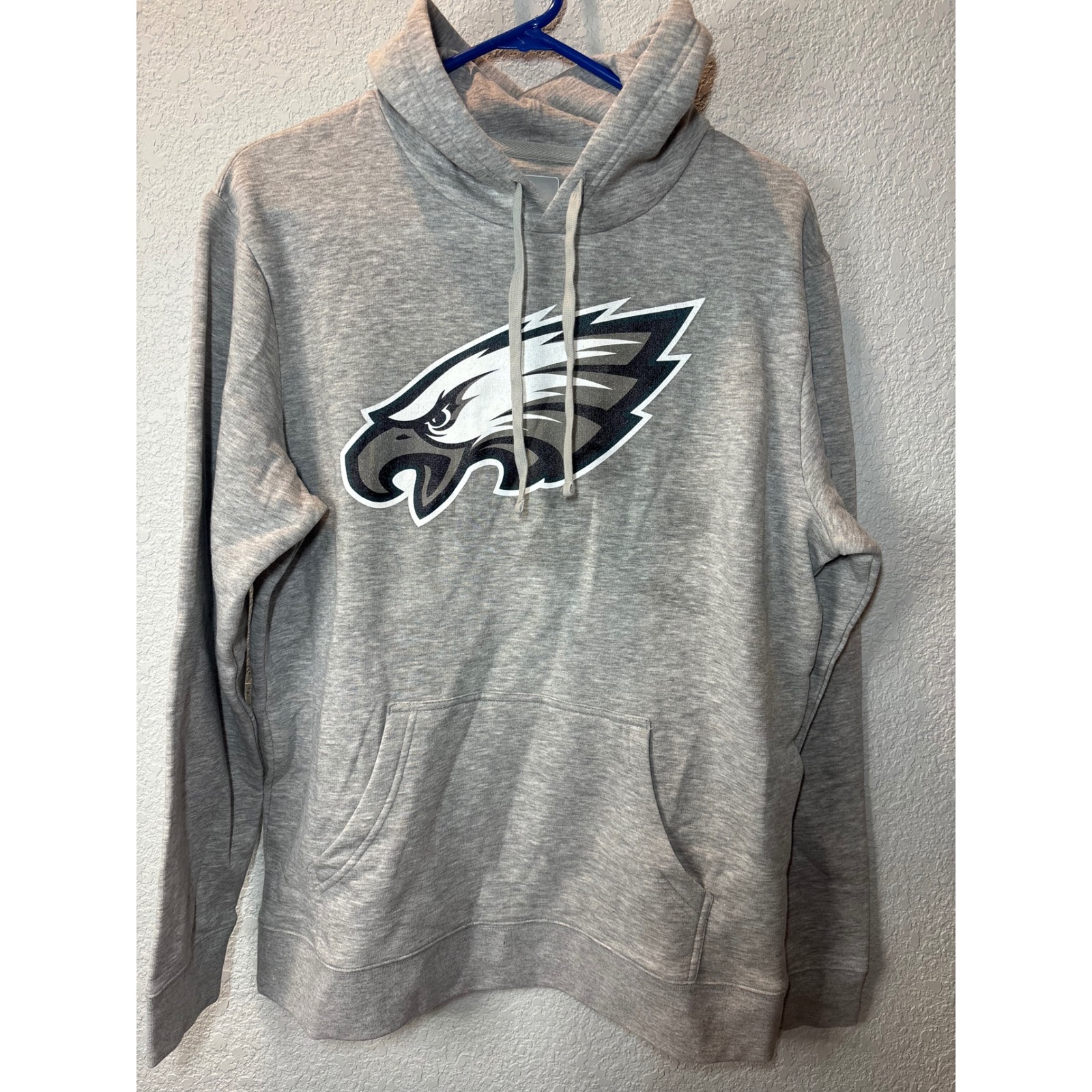 Fanatics Philadelphia Eagles Hoodie Pullover Sweatshirt NFL Gray Large