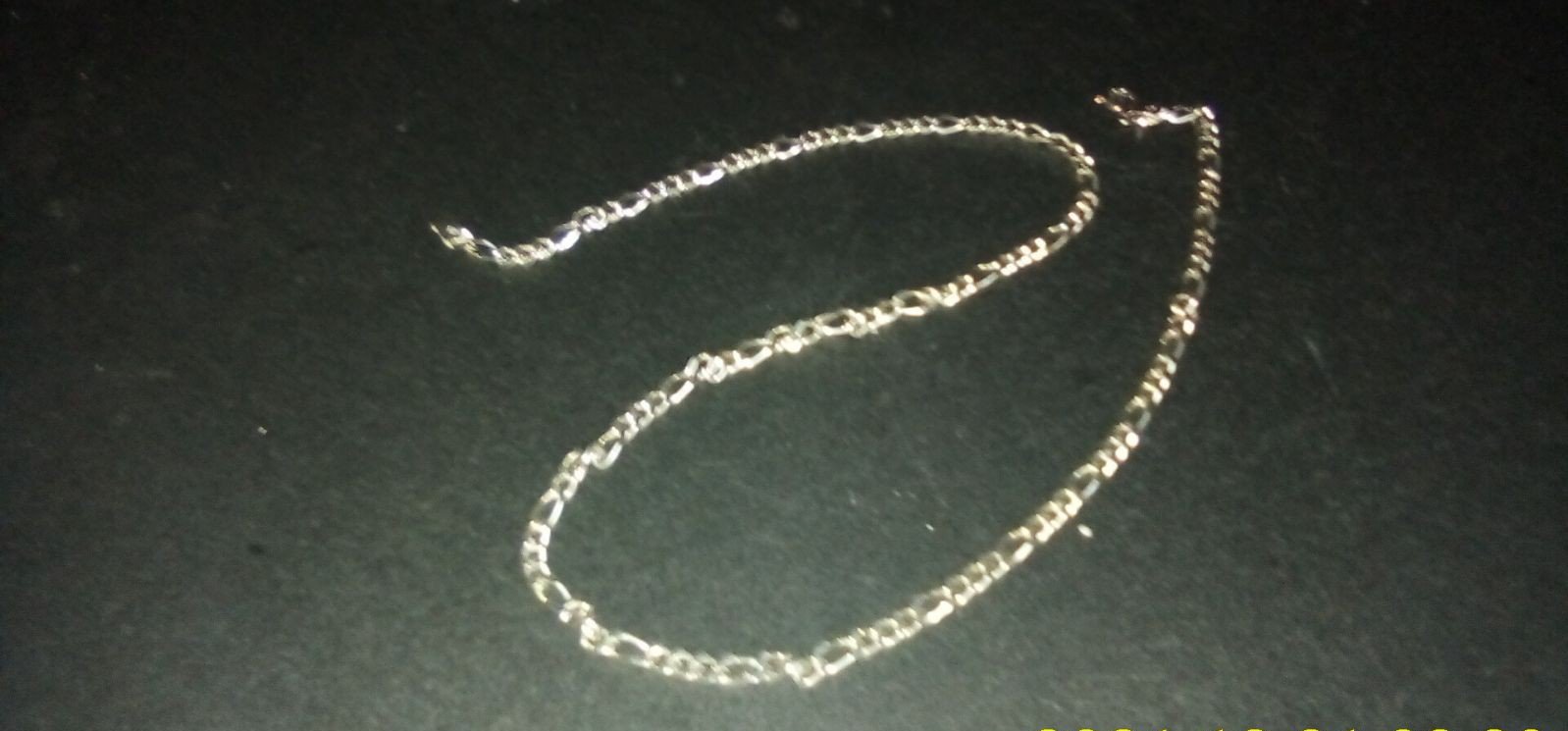 16 inch 0.925 sterling silver men's chain free shipping