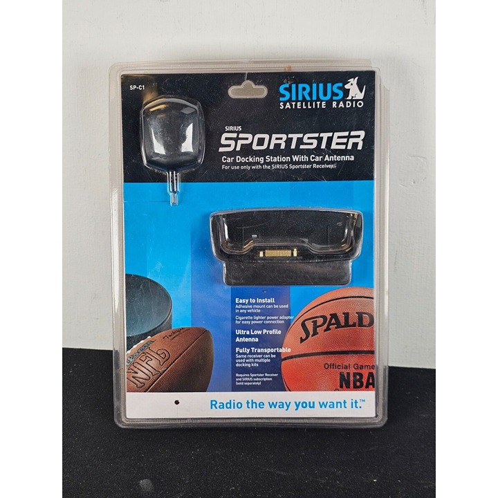 Sirius Satelitte Radio Sportster Car Docking Station W/ Antenna SP-C1 NEW SEALED