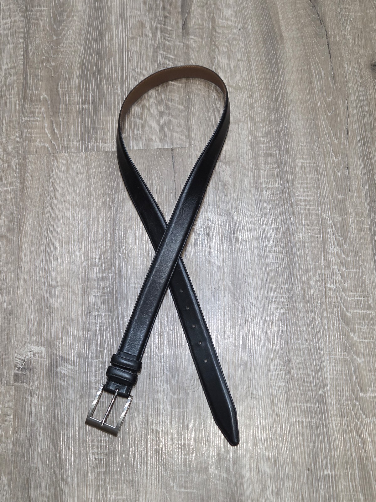 Allen Edmonds Men's Belt Size 40 Calfskin Leather Made in USA, Black