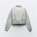 Zara TRF denim oversized jacket with pant style waist