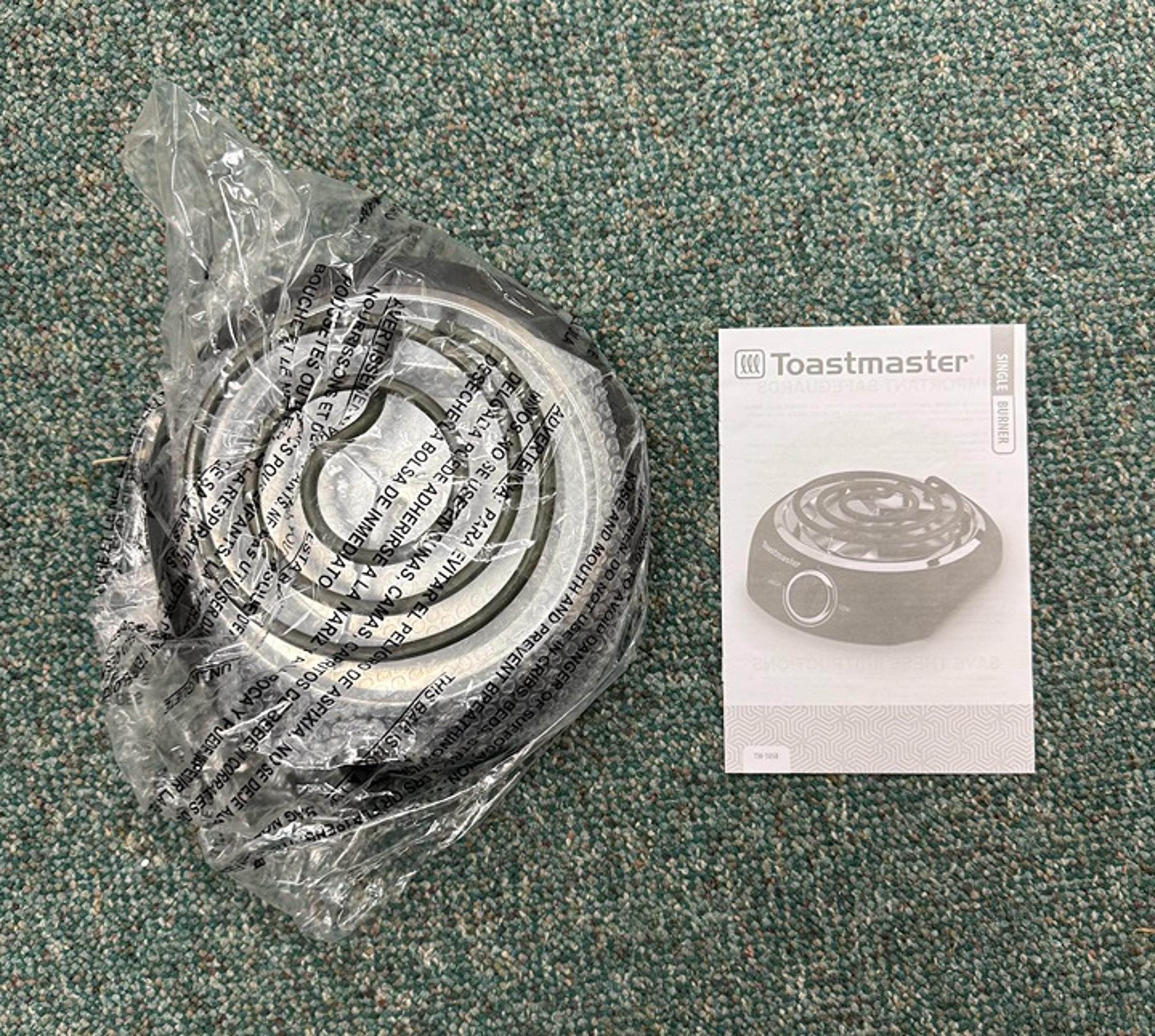 Toastmaster Single Burner with Coil Top - Black