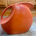 Vintage Fiestaware Disc Pitcher Tangerine Orange Made In USA