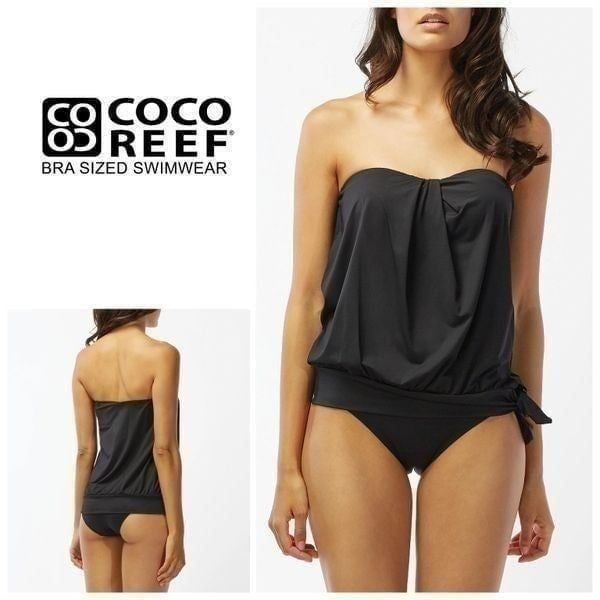 New. Coco Reef blouson tankini top. 34D. Retails 89