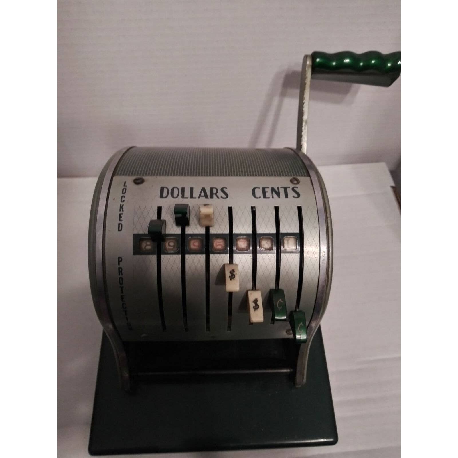 Vintage Paymaster Series S-1000 Vintage Check Writer Green