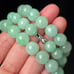 Burma Myanmar vintage old jade necklace light green AJ3006