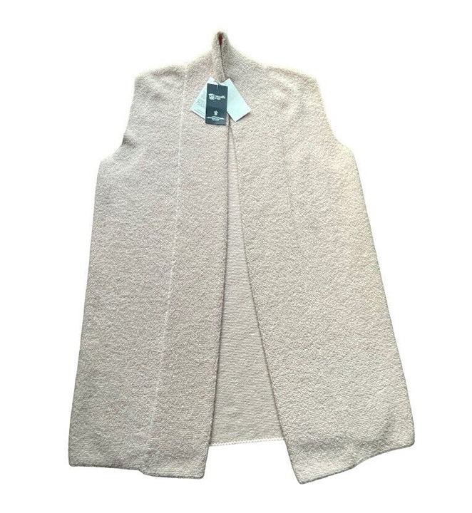NWT Johnstons of Elgin Knitted Cardigan Scotland Made Cashmere Pink M Women 825