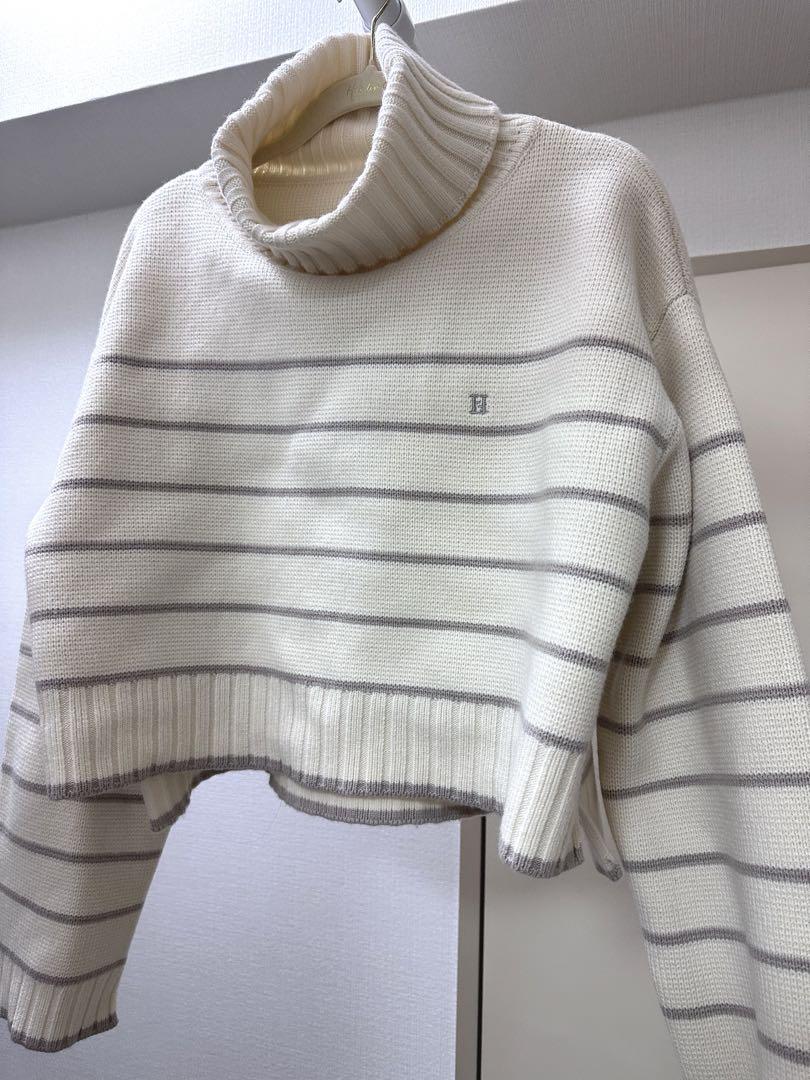 Herlipto Striped Turtleneck Knit