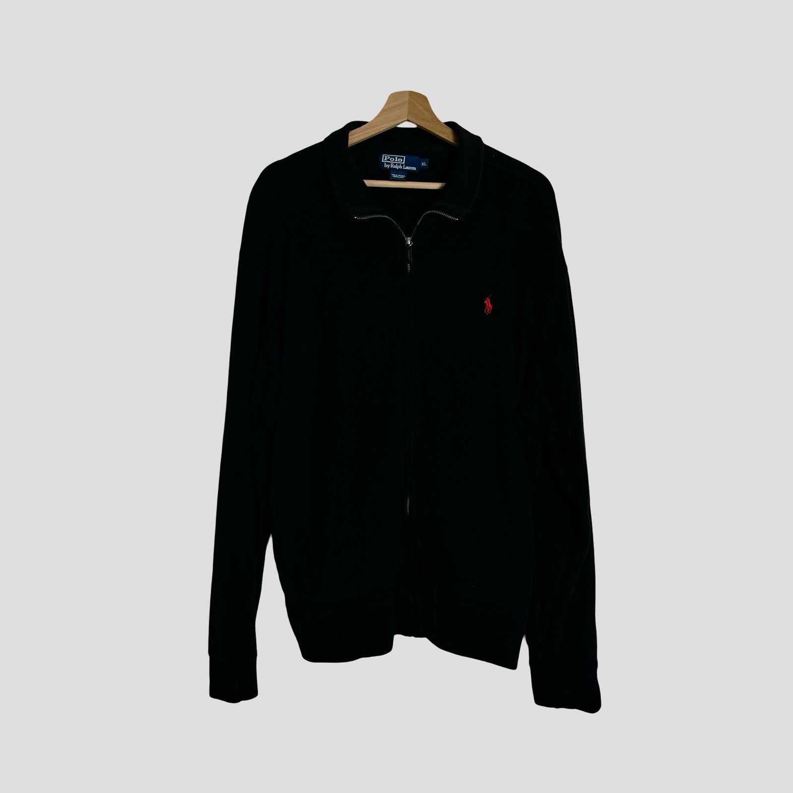 Polo by Ralph Lauren XL Fullzip Sweater Black Mens