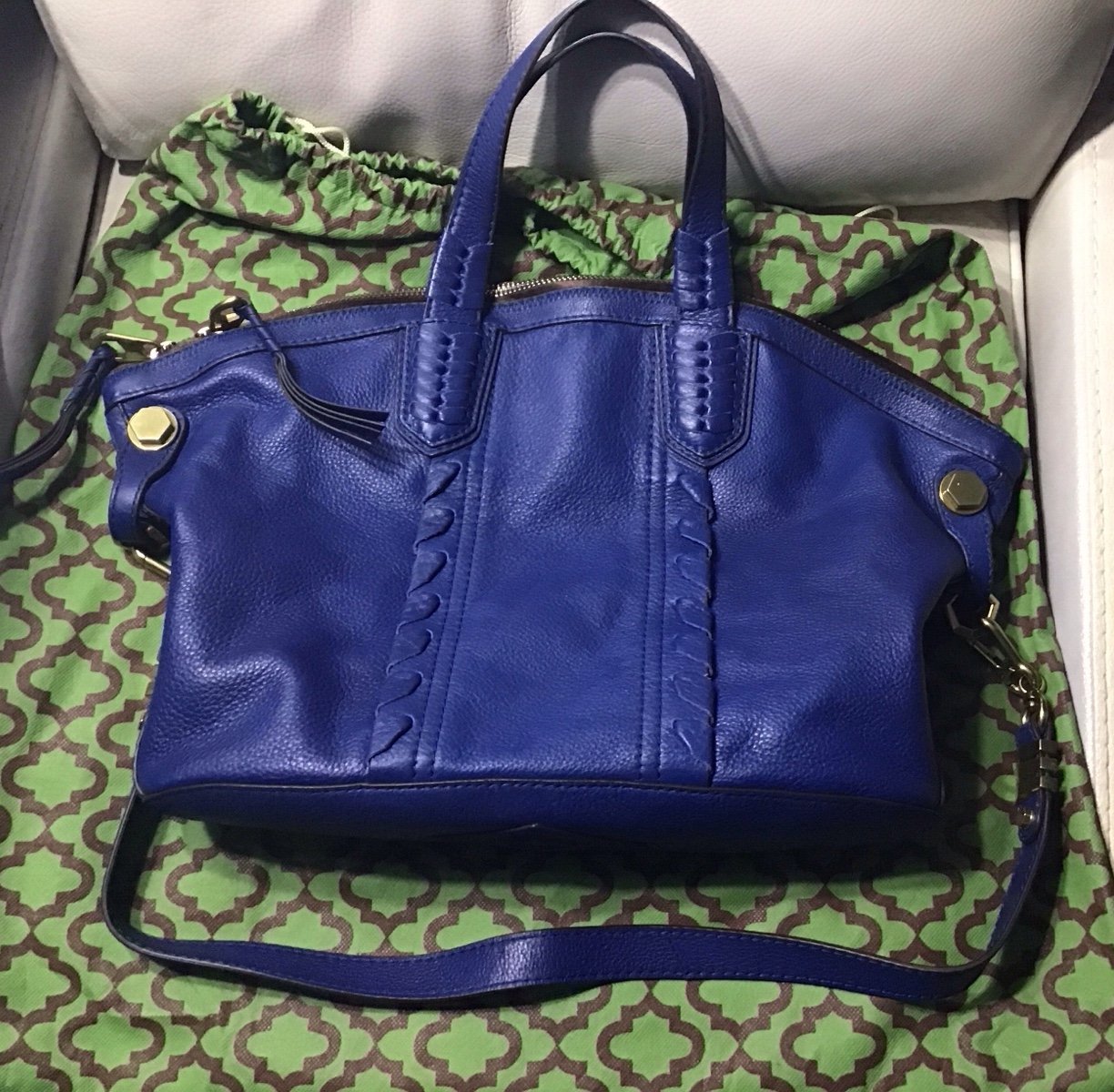 OrYany Cassie Medium Navy Blue Convertible Handbag/Tote