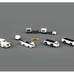 Airport Support Equipment Set of 10 pieces Gemini 200 Series Diecast Models