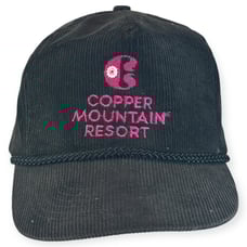 Vintage Copper Mountain Resort Colorado Hat Corduroy Snapback Embroidered Ski