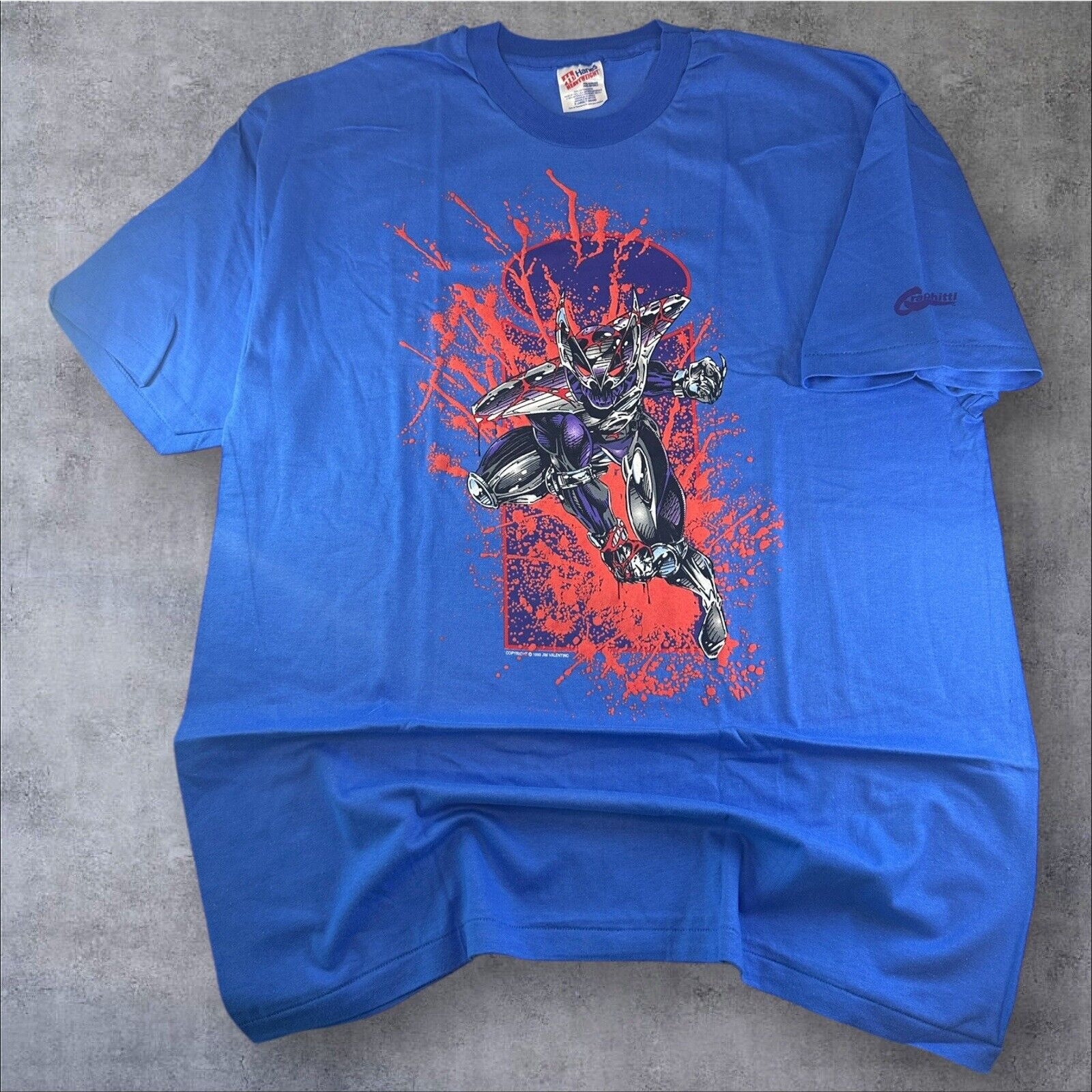 NWOT Vintage 1993 Image Comics Shadowhawk Shirt Size XL Hanes Puff Print