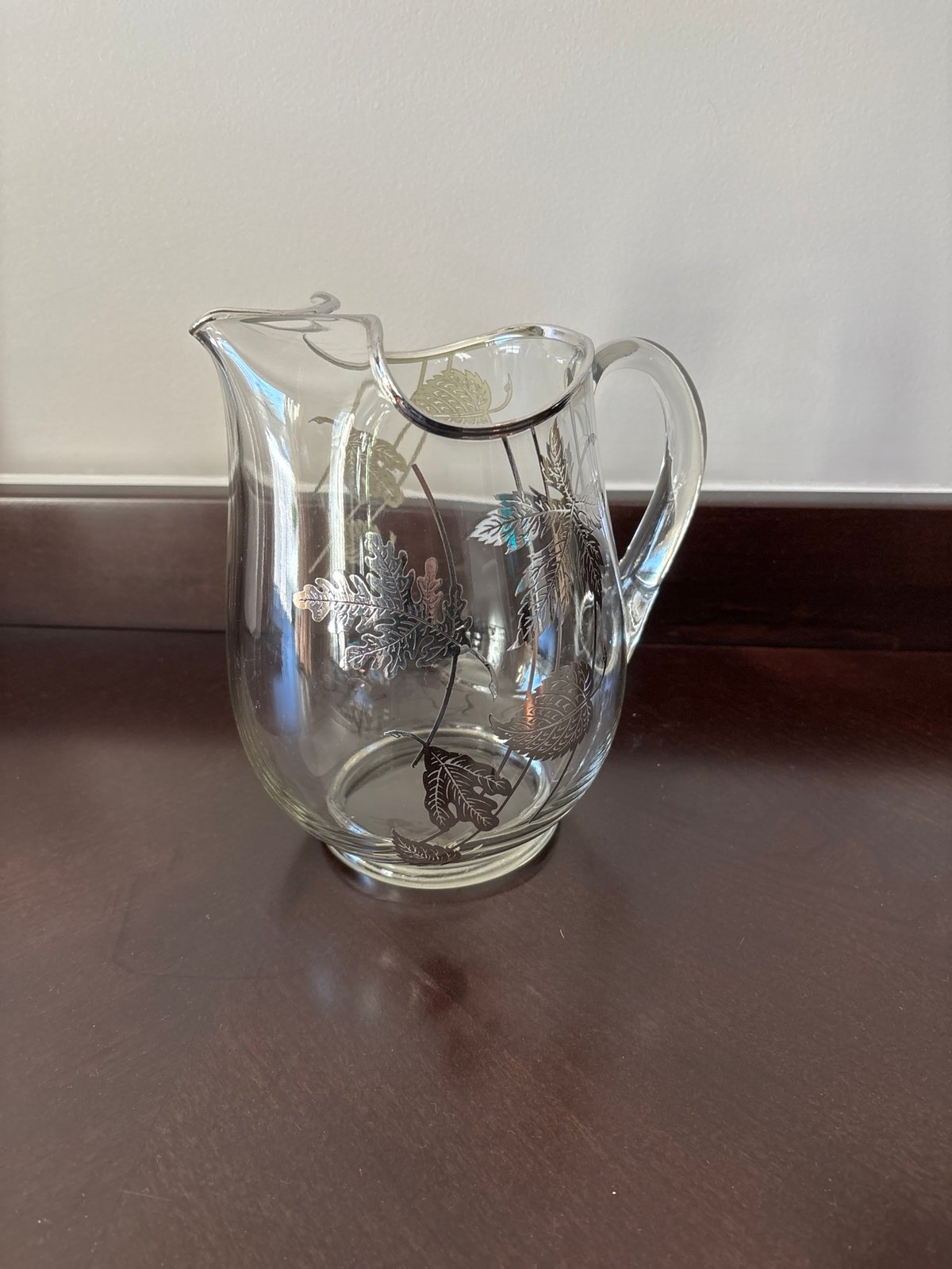 Vintage Silver City Cambridge Flanders Poppy Sterling Silver Overlay Jug Pitcher