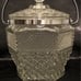 Vintage Wexford Glass Crystal Ice Bucket Chrome Handle 1960's