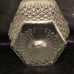 Vintage Wexford Glass Crystal Ice Bucket Chrome Handle 1960's