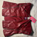 Red leather two piece set
