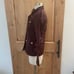 J. Crew Downtown Field Jacket Burgundy Waxed Cotton Jacket Women's XXXS
