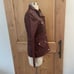 J. Crew Downtown Field Jacket Burgundy Waxed Cotton Jacket Women's XXXS