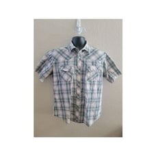 Wrangler wrancher pearl snap button down size large
