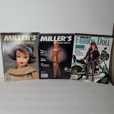Lot of 3 Asst Millers Barbie Collector Magazines 1994 1995 1998