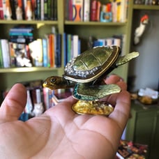 Bejeweled Sea Turtle Trinket box