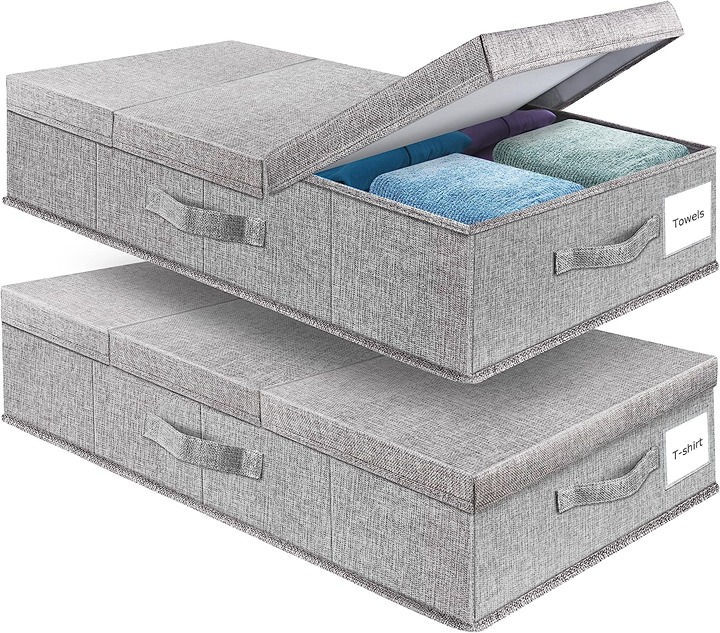 Underbed Storage Containers Bin with Lids (Set of 2)