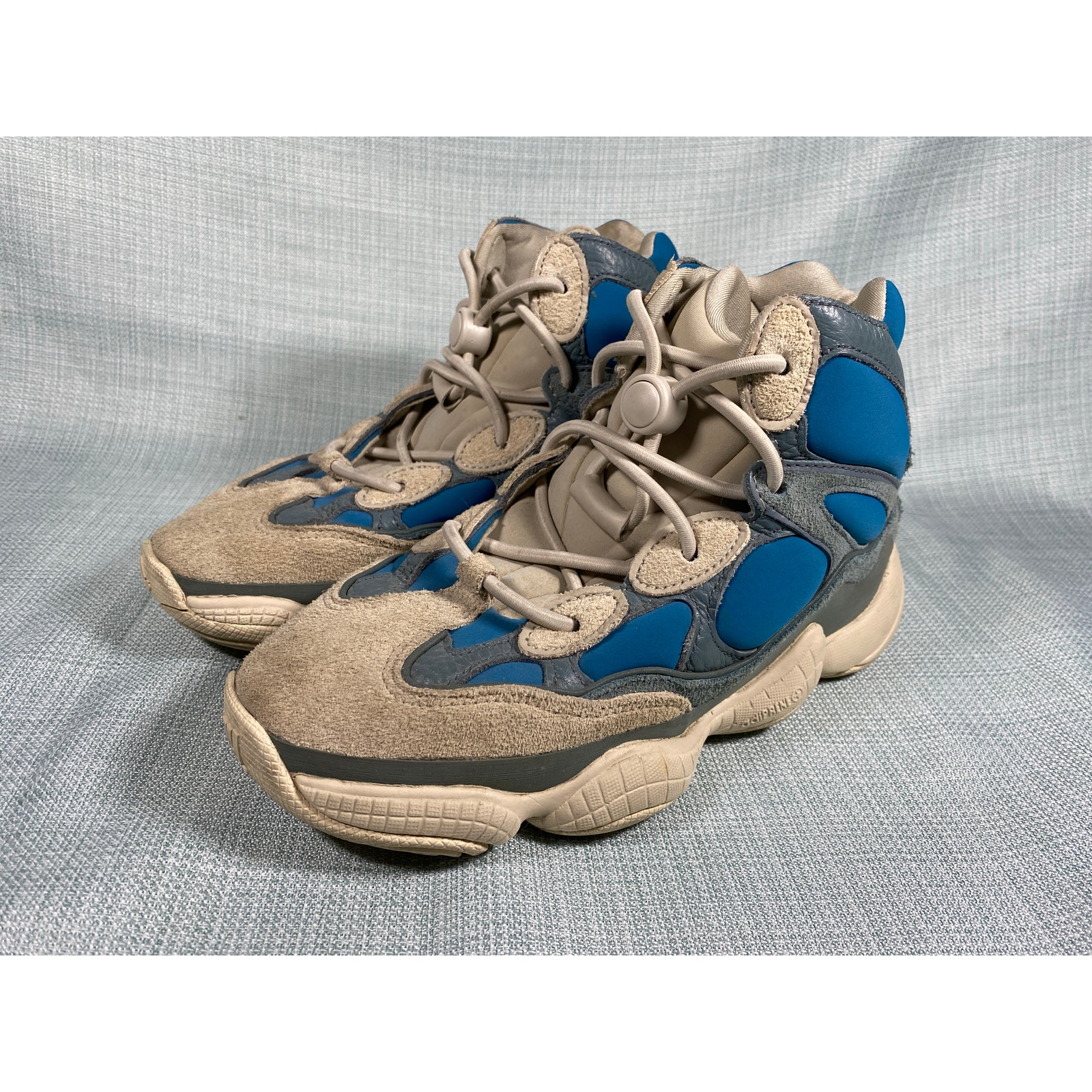 Adidas Yeezy 500 High Frosted Blue Shoes Mens/Youth size 5.5 Sneakers Blue/Gray