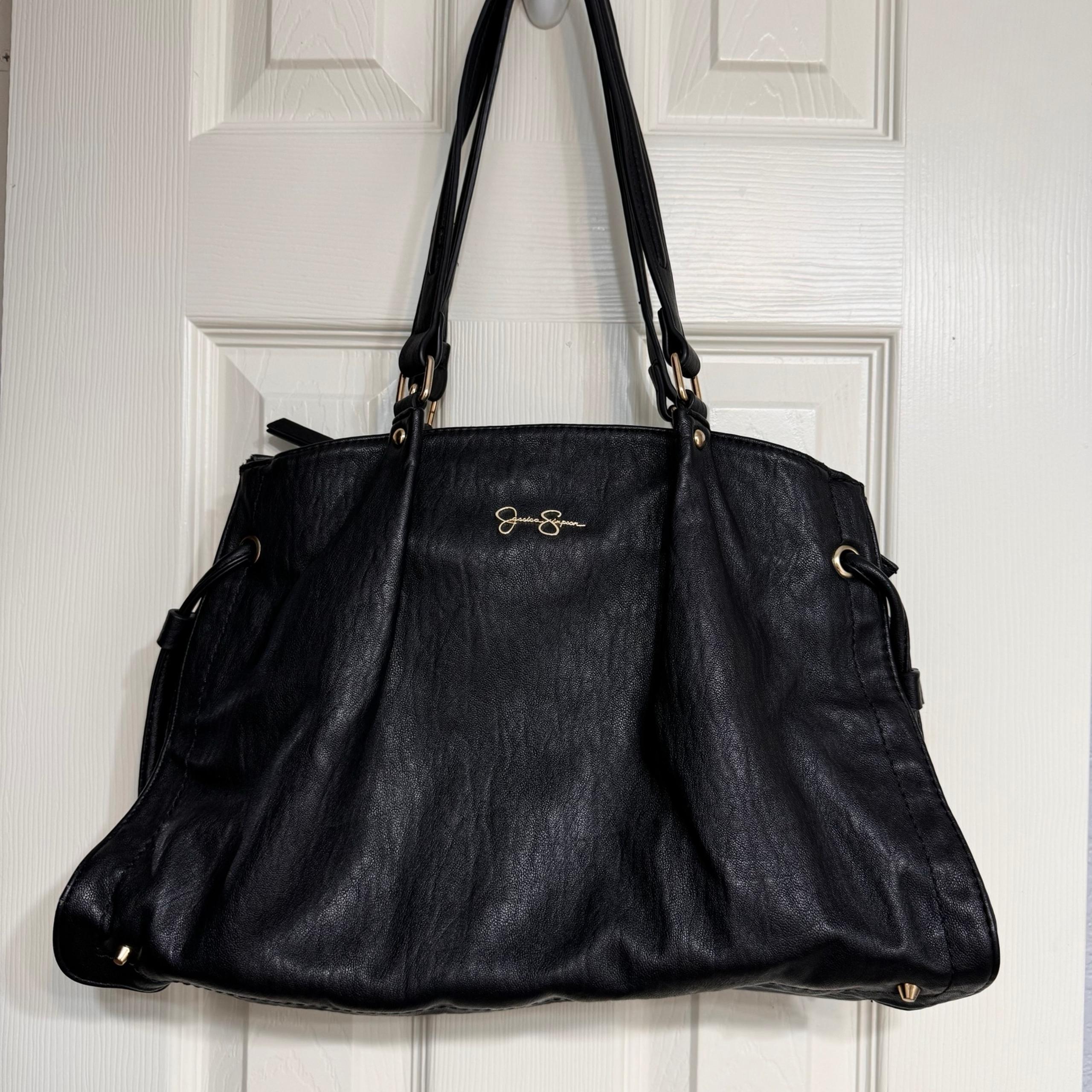 Jessica Simpson leather Shoulder Bag in Black
