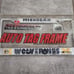NEW NOS Michigan Wolverines NBA Football Chrome Metal License Plate Frame